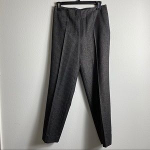 Piazza Sempione Audrey Cropped Wool Metallic Pant